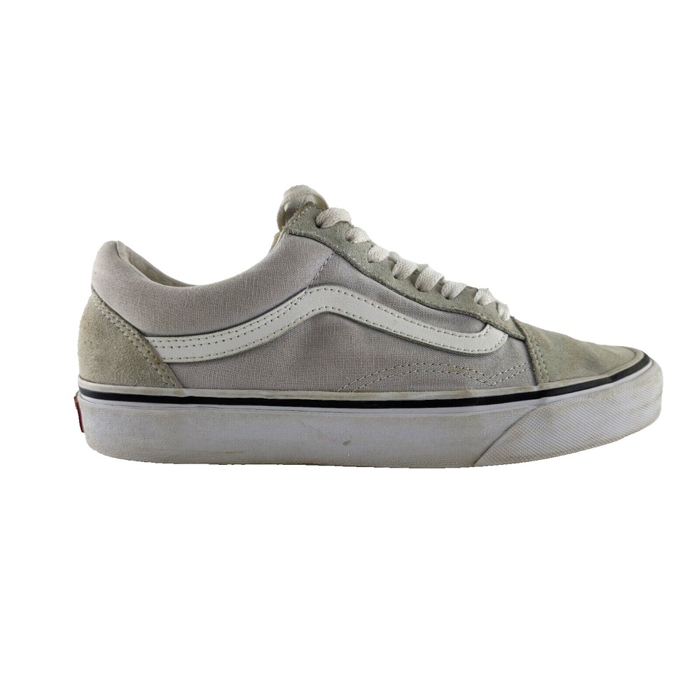Vans Old Skool Shoes Mens 7.5 Womens 9 Gray/White Skateboard Sneakers